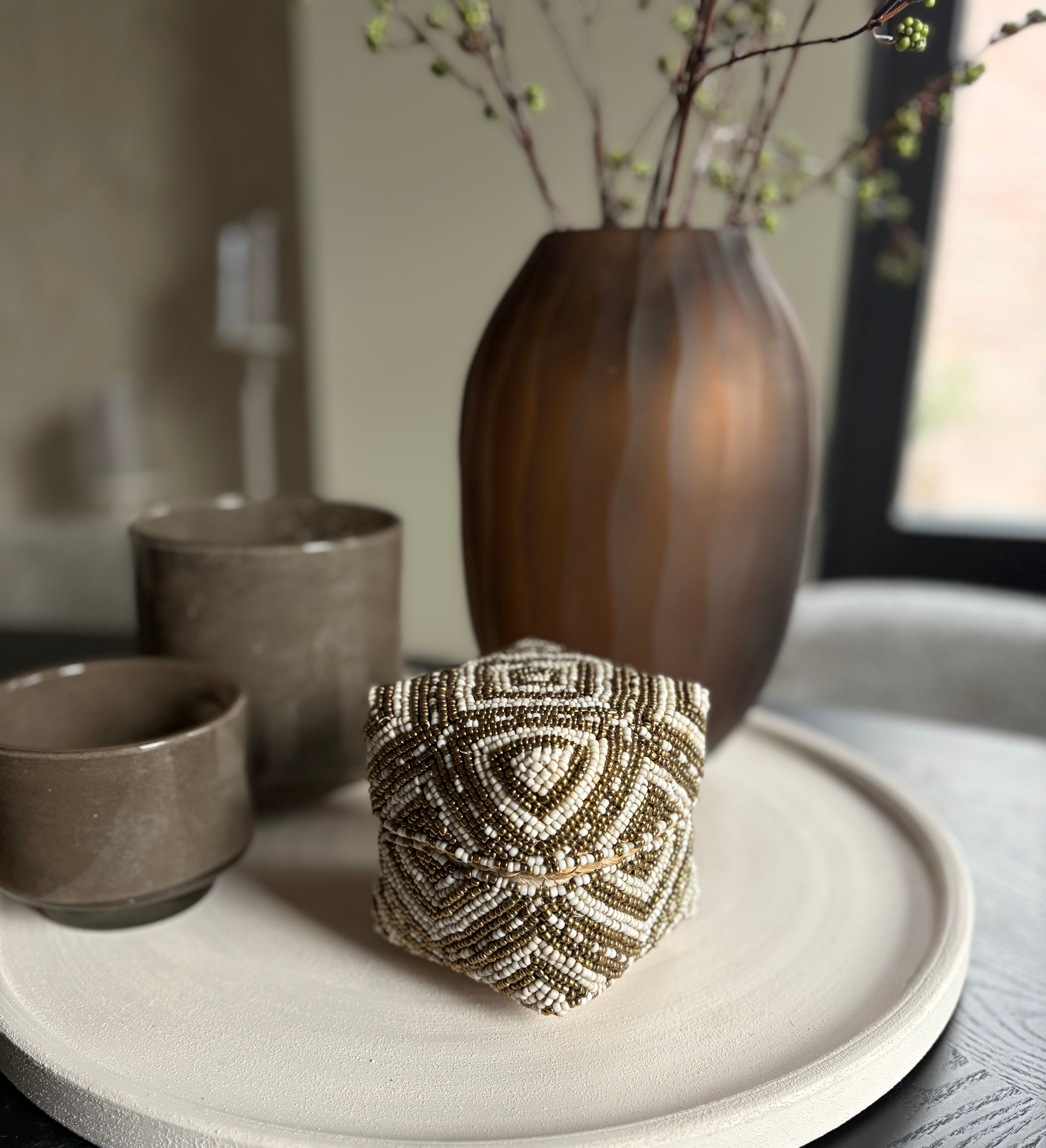 Offermand Milo | Goud beige