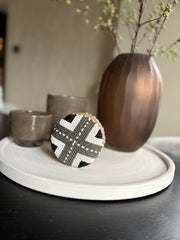 Offermand Joy | Zwart zilver