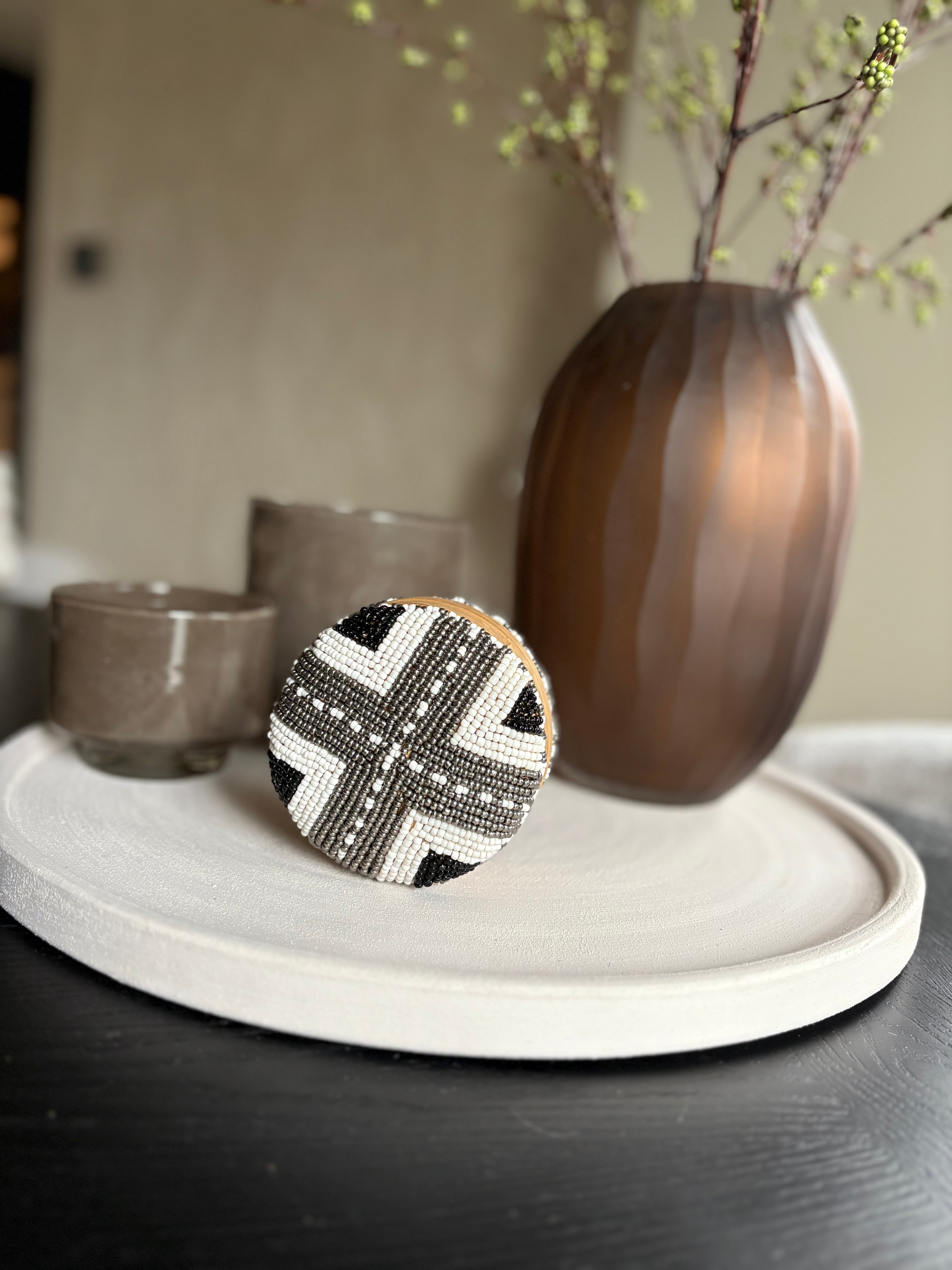 Offermand Joy | Zwart zilver