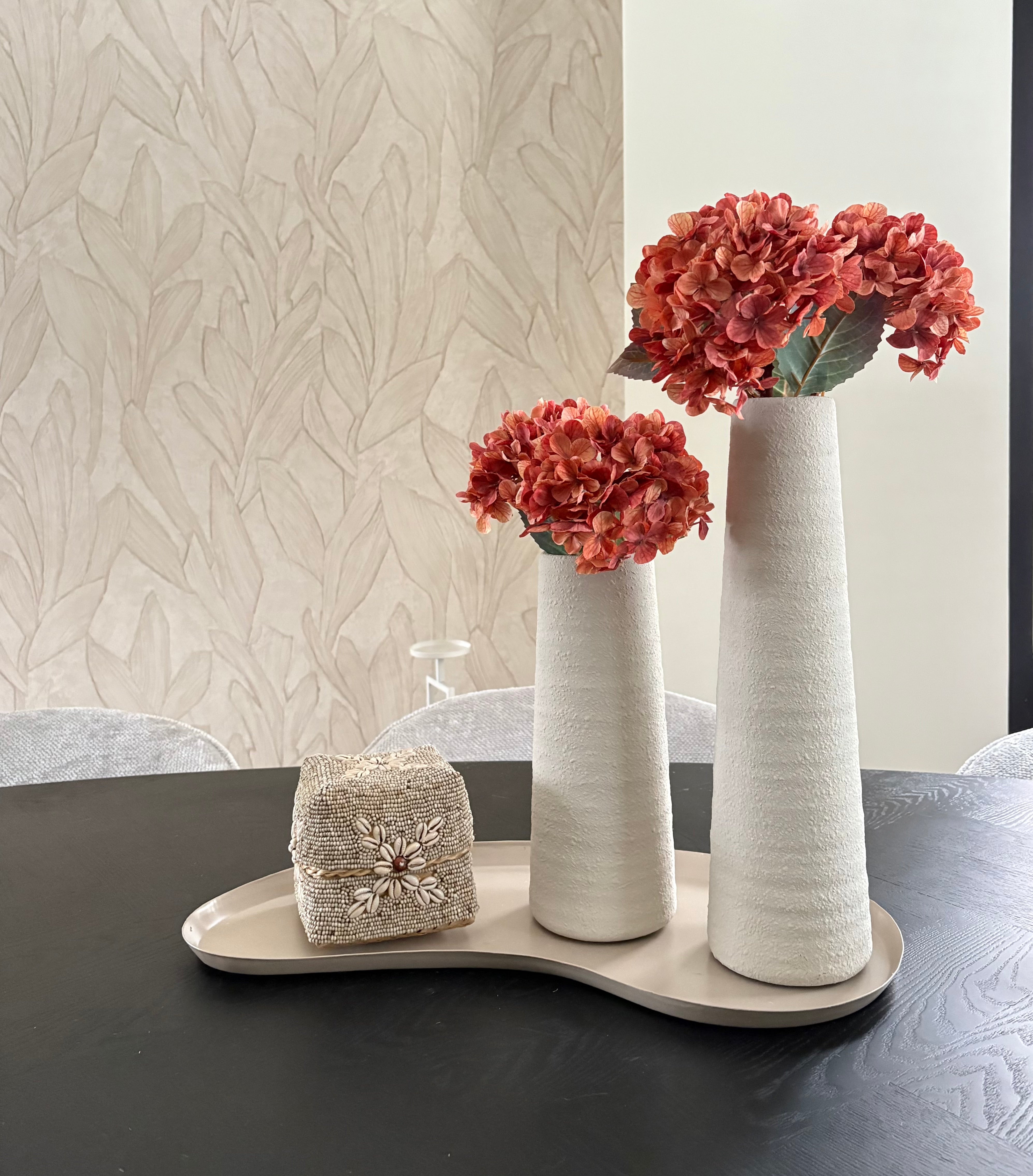 Zijden hortensia orange