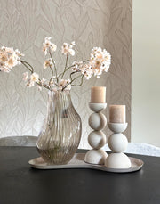 Kandelaren beige | Japandi kandelaren | Kandelaar Ruby