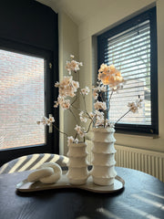 Japandi structure vaas | Aardewerk