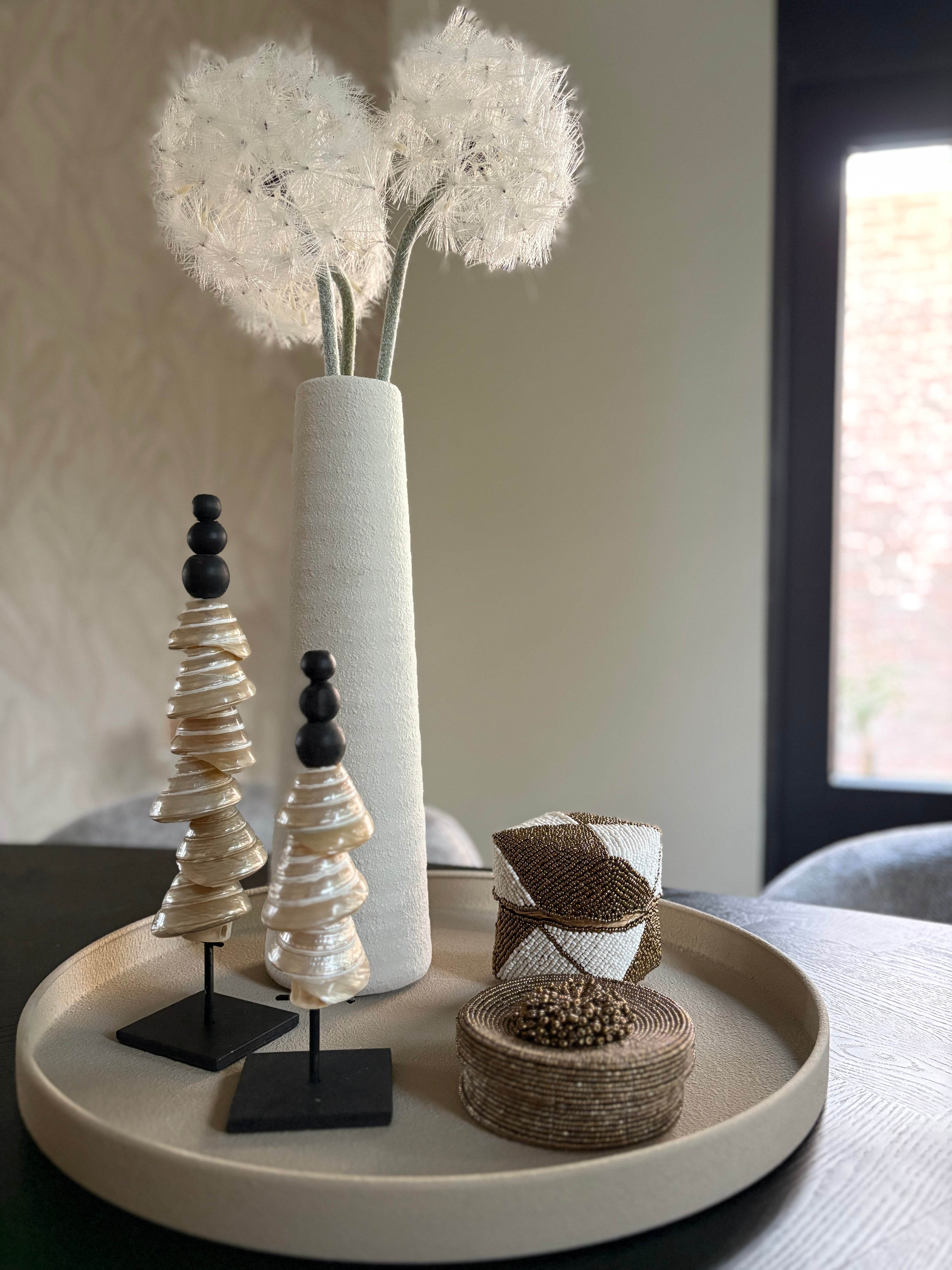 Offermand Laura | Goud wit | Handgemaakt