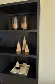 Kerstboom kaars beige L