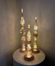 Set van Twee | Kerstdecoratie pieken | Licht roze