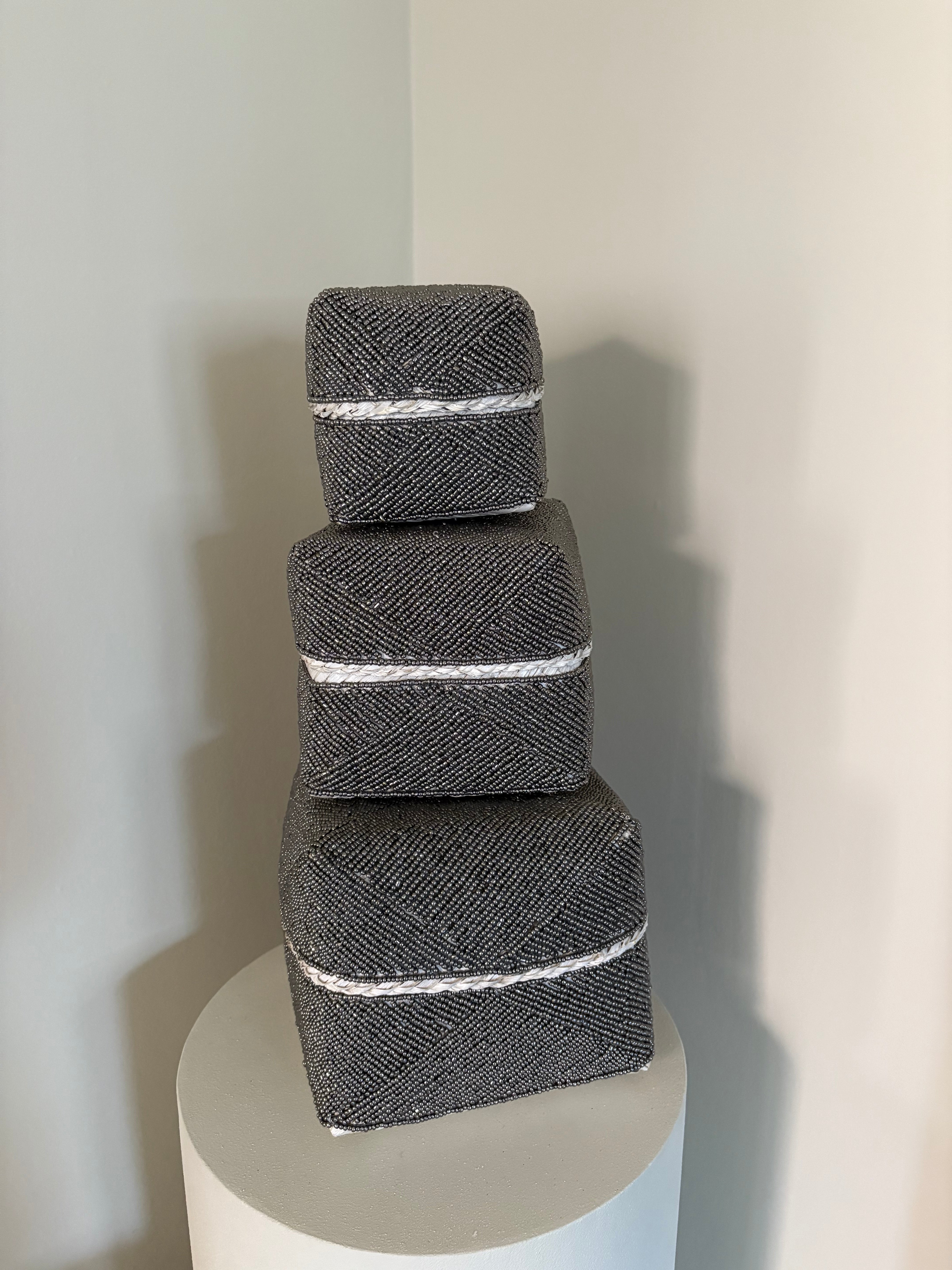 Set van drie | Offermanden zilver | Handgemaakt