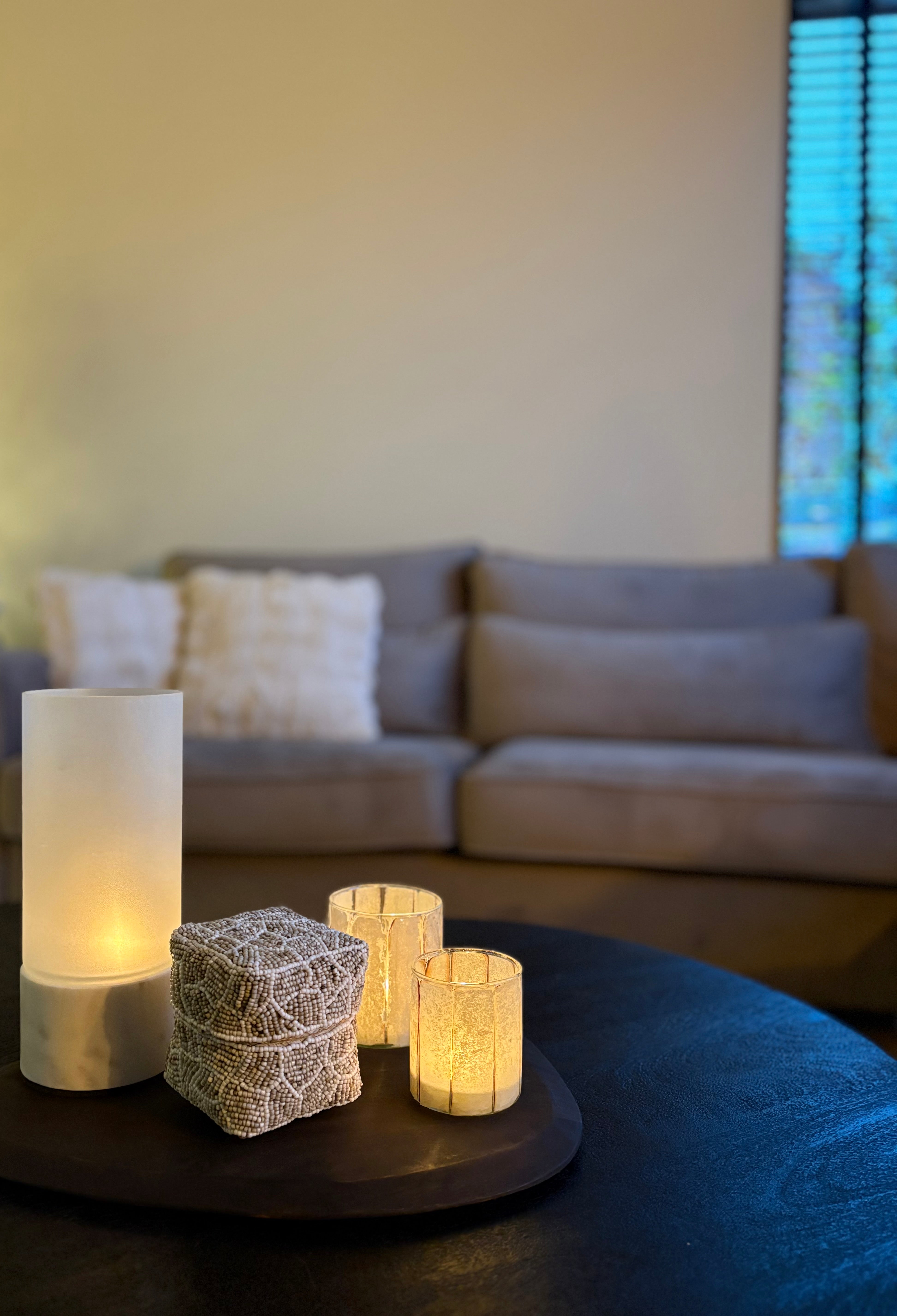 Organisch dienblad | Walnoot | Japandi | 38x28 cm | PRE ORDER