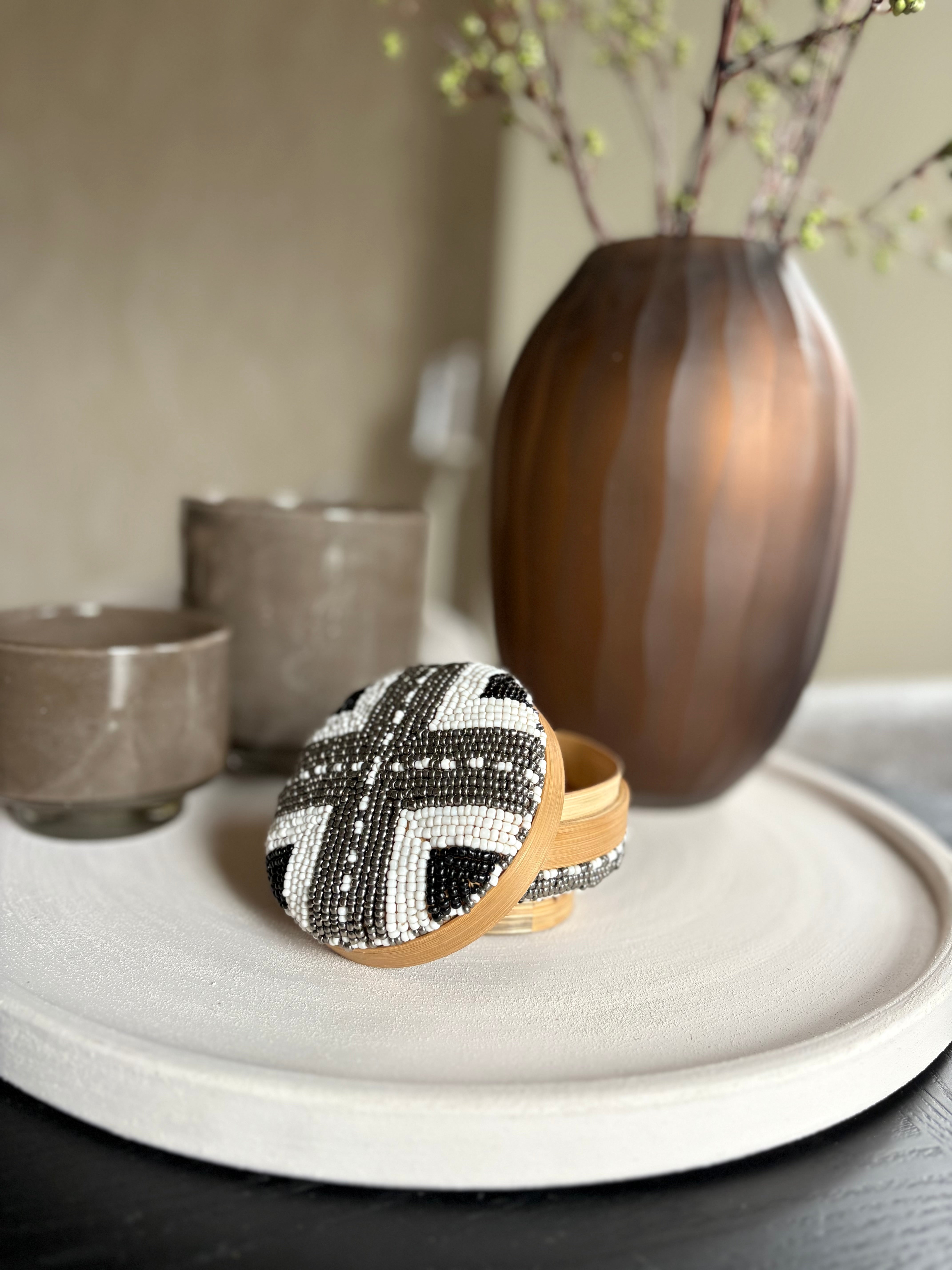 Offermand Joy | Zwart zilver