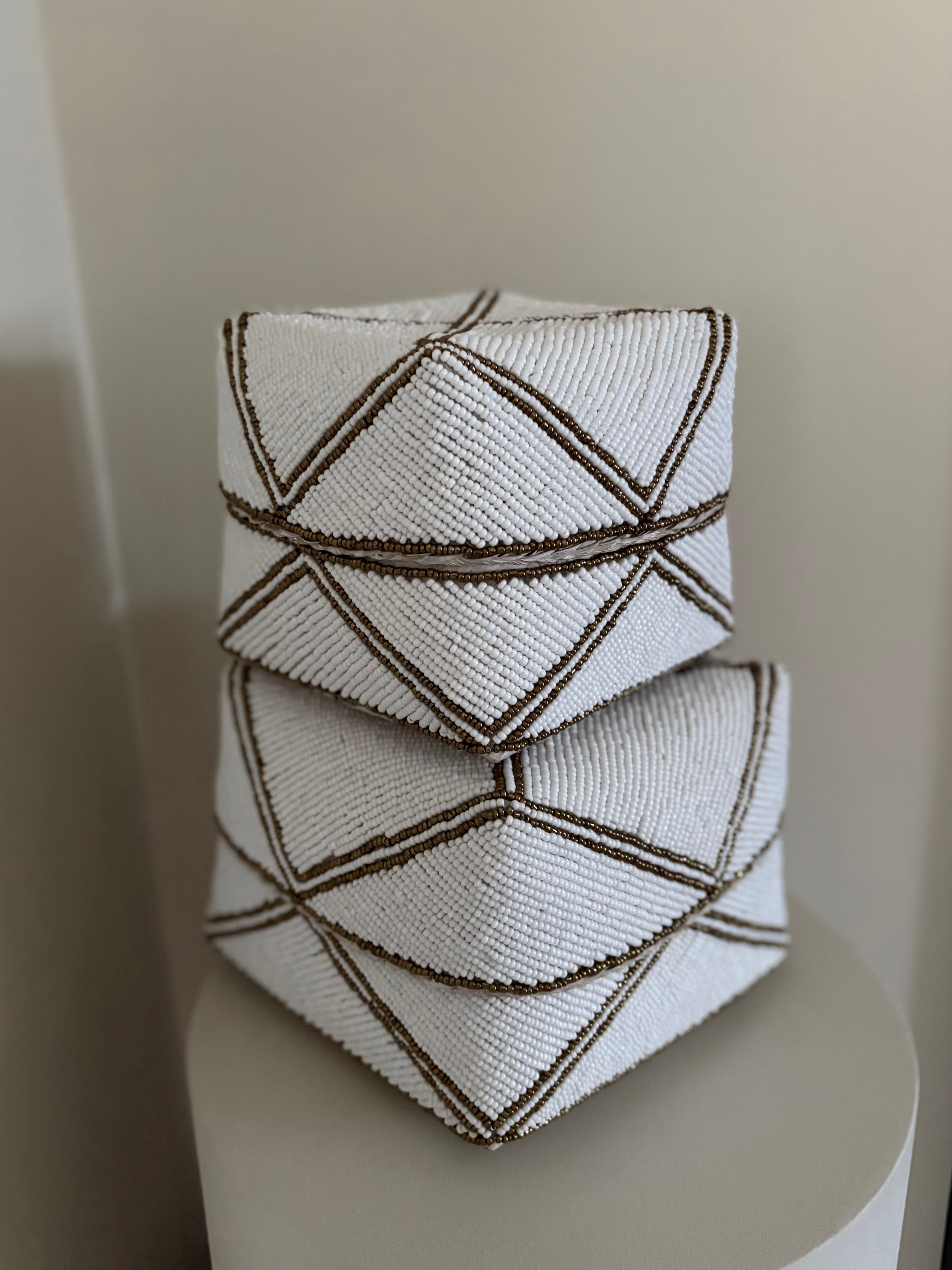 Offermand Daisy | Offermand creme goud | Handgemaakt | Japandi | Boho