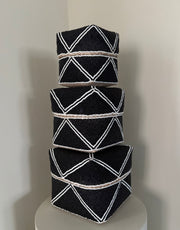 Offermanden Amy | Zwart wit | Japandi | Handgemaakt