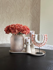 Schelpenketting op standaard orange