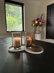 Windlichten smoke taupe | Hotelchique windlichten | Smoke glas windlicht taupe