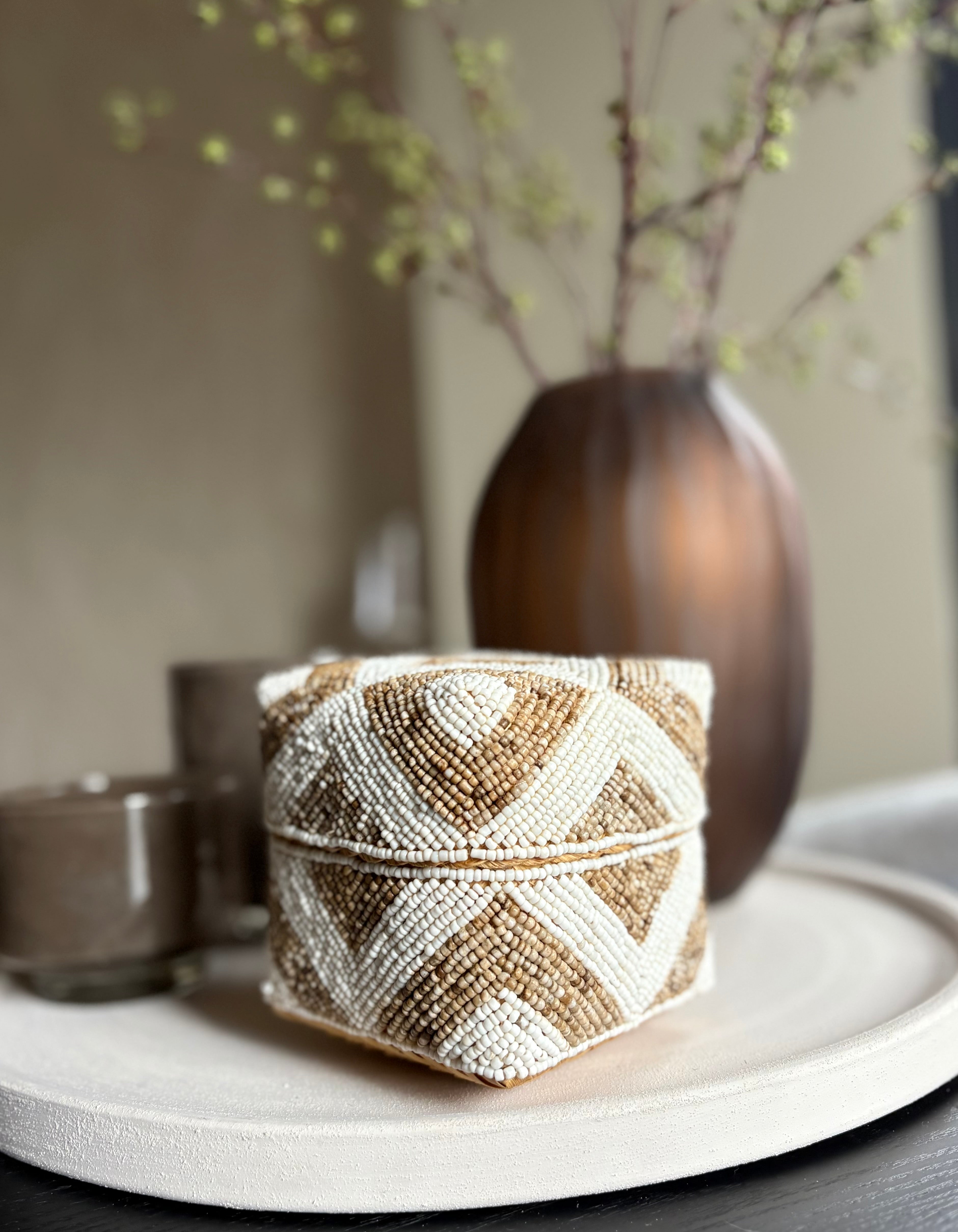 Offermand Maya | Taupe creme