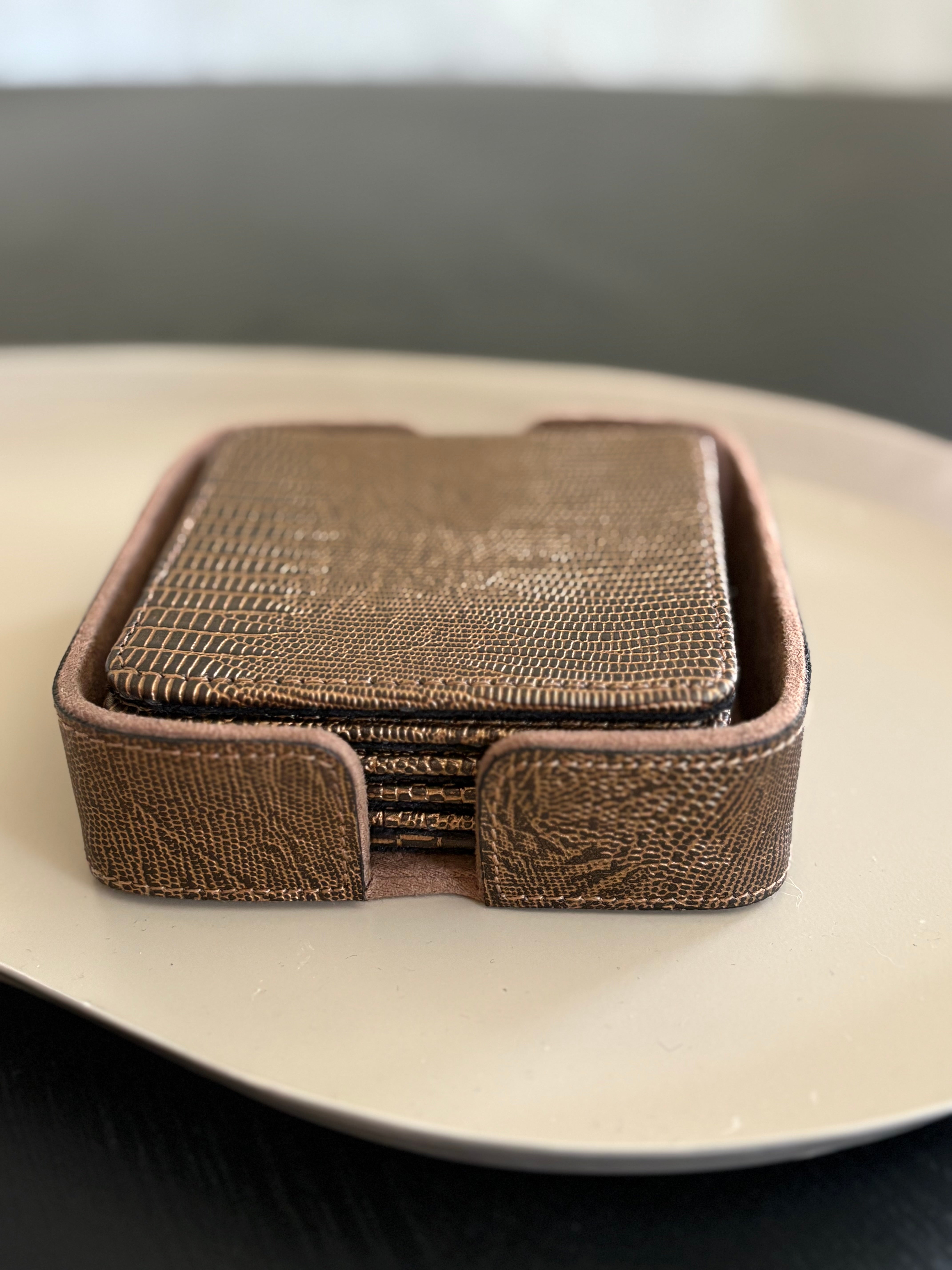 Onderzetters Snake | Brons