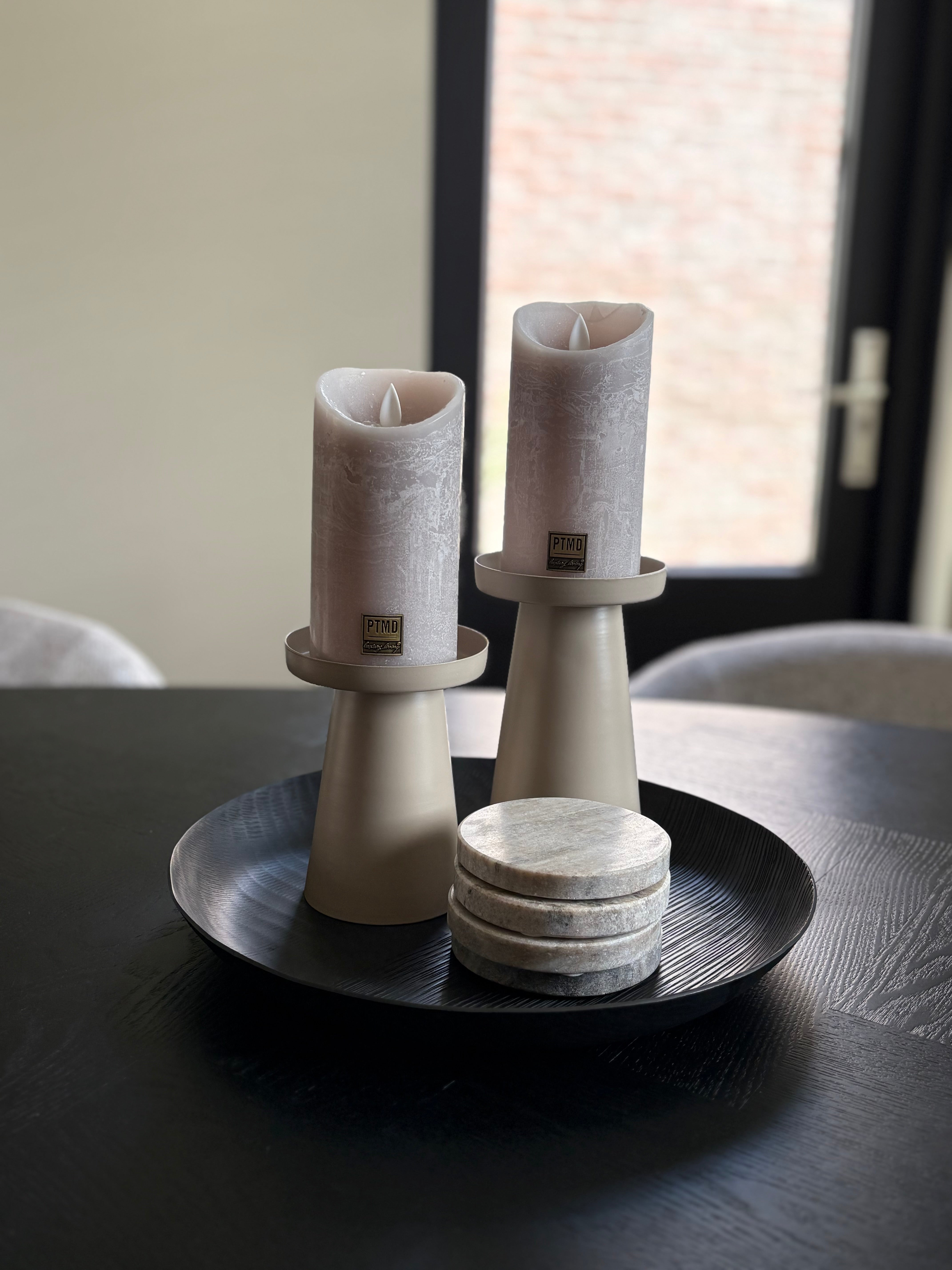 Dienblad zwart | Rond | Hotelchique