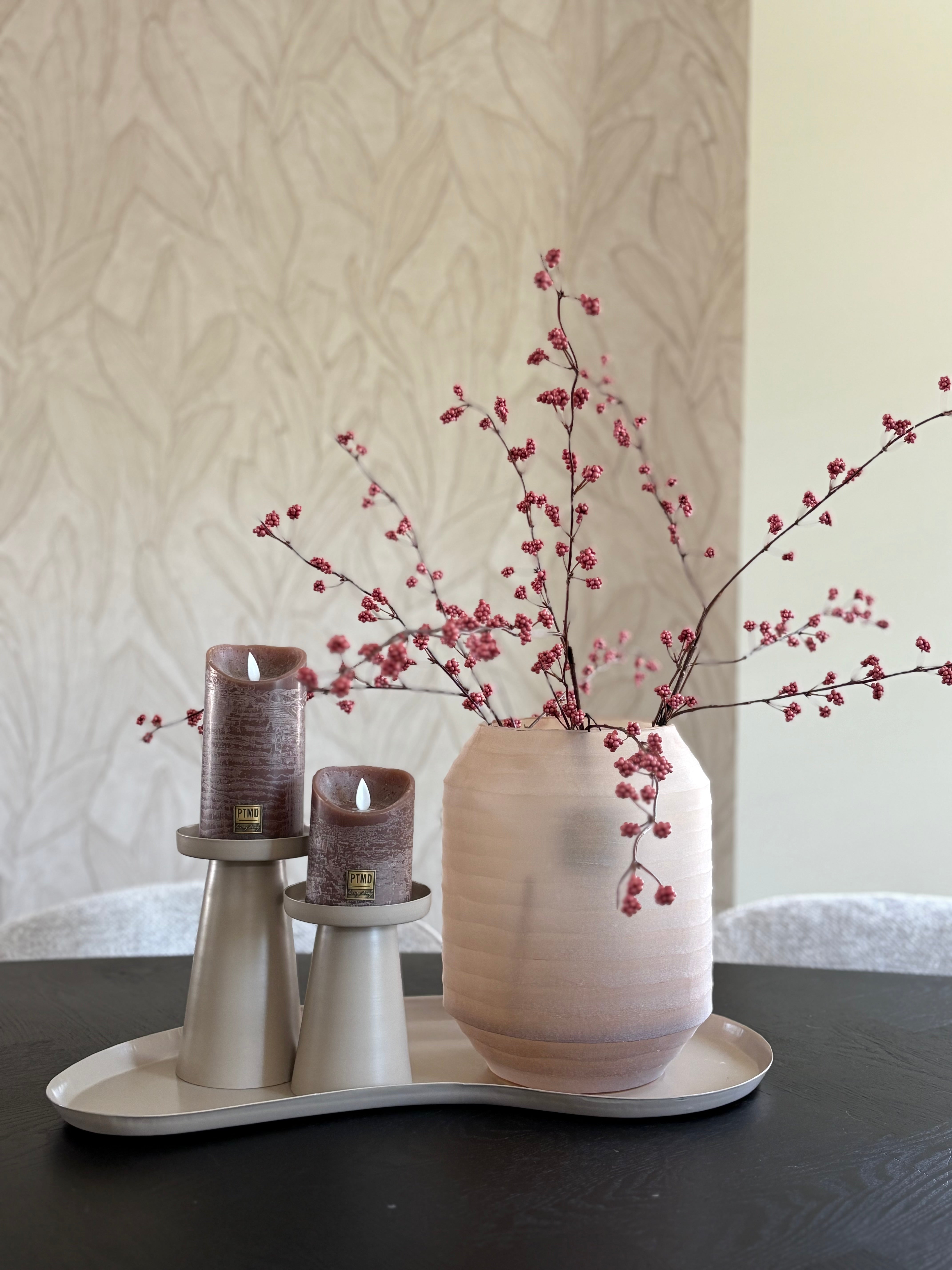 Vaas Malia | Beige | Glas