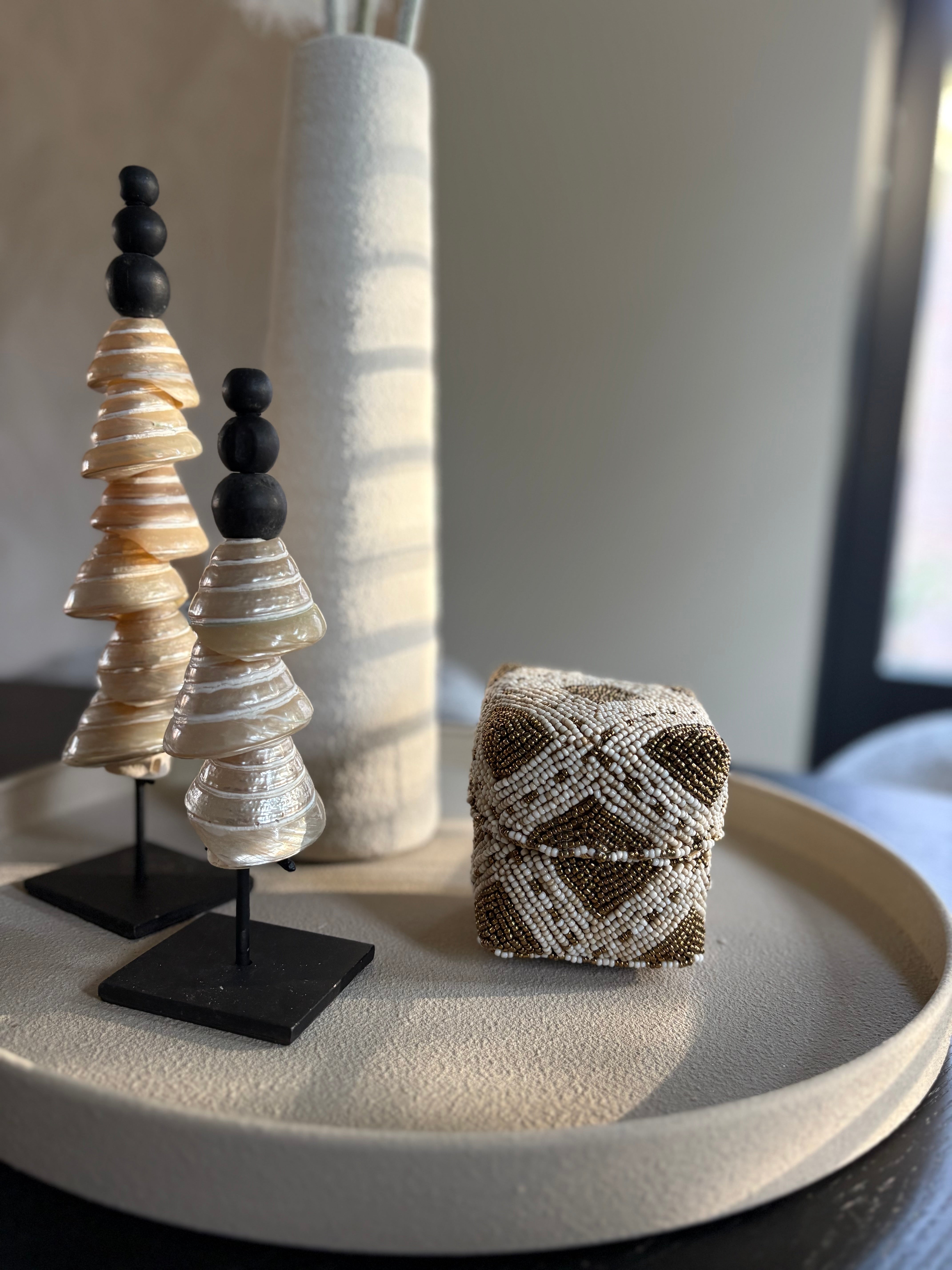 Offermandje Loiz | Goud wit | Handgemaakt