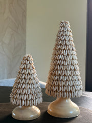 Schelpenkerstbomen Kauri | Set van twee | Japandi
