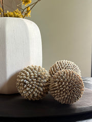 Schelpenbollen beige