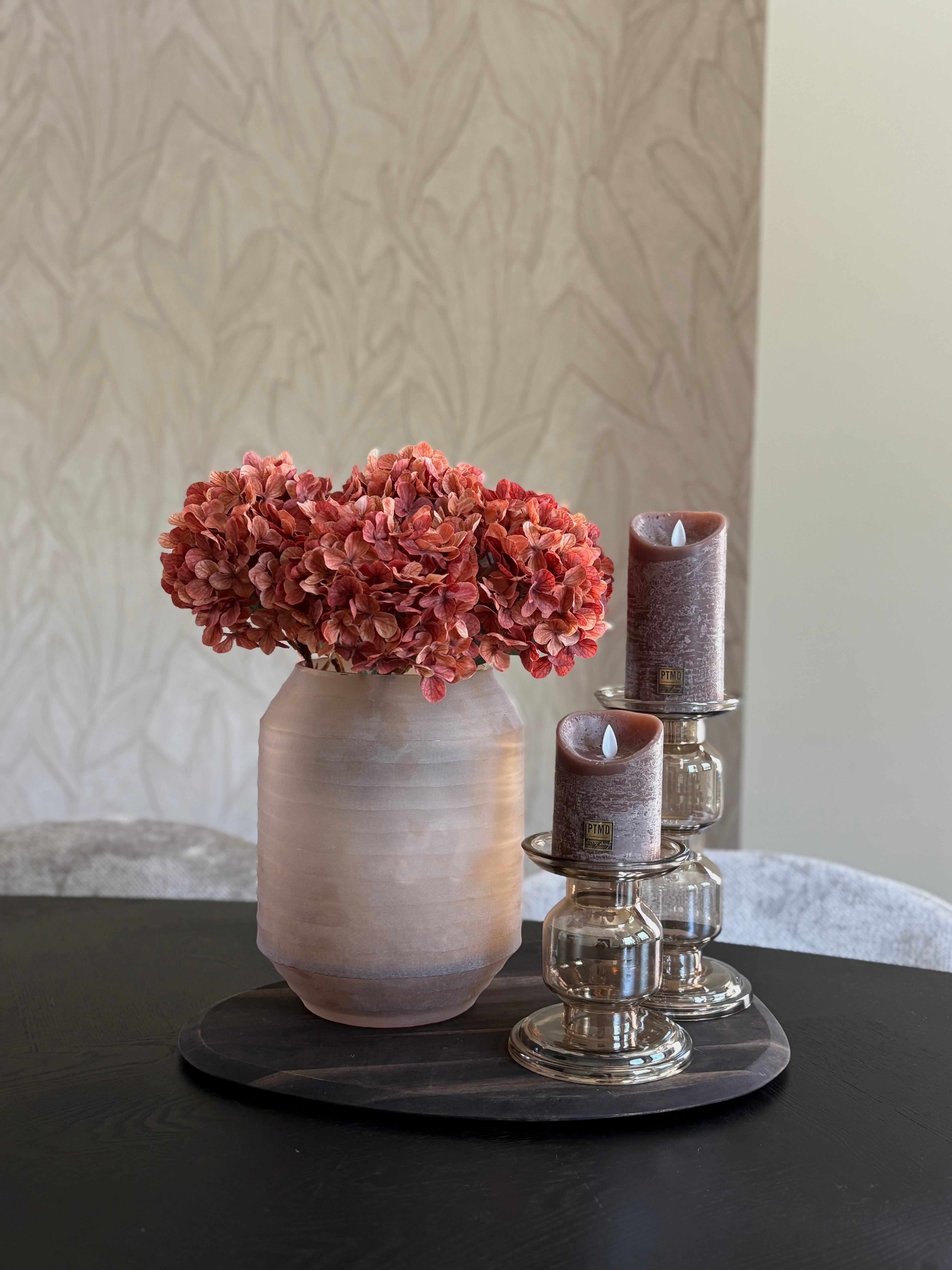 Zijden hortensia orange