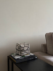 Offermand Snake | Beige zwart | Japandi | Boho | Handgemaakt | Kleinste formaat