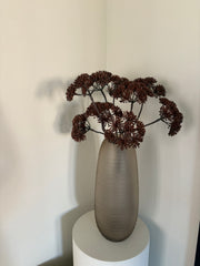 Zijden Heracleum bloem | Bruine zijdenbloemen | Herfst bloemen