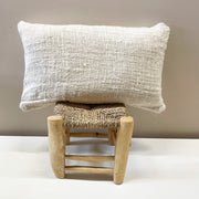 Sierkussen ecru | Sierkussen Canggu | Linnenlook sierkussen