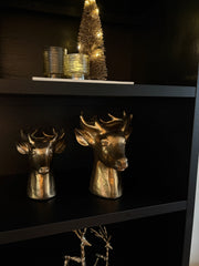 Hert goud | Maat S | Kerstdecoratie | 17,5x17,5x23cm