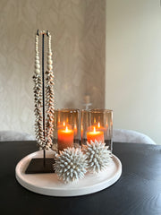 Schelpenketting beige | Schelpenketting op standaard| Handgemaakt | Japandi | Boho