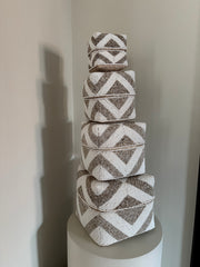 Offermanden Julie | Offermand beige creme | Offermanden set | Japandi | Boho | Handgemaakt