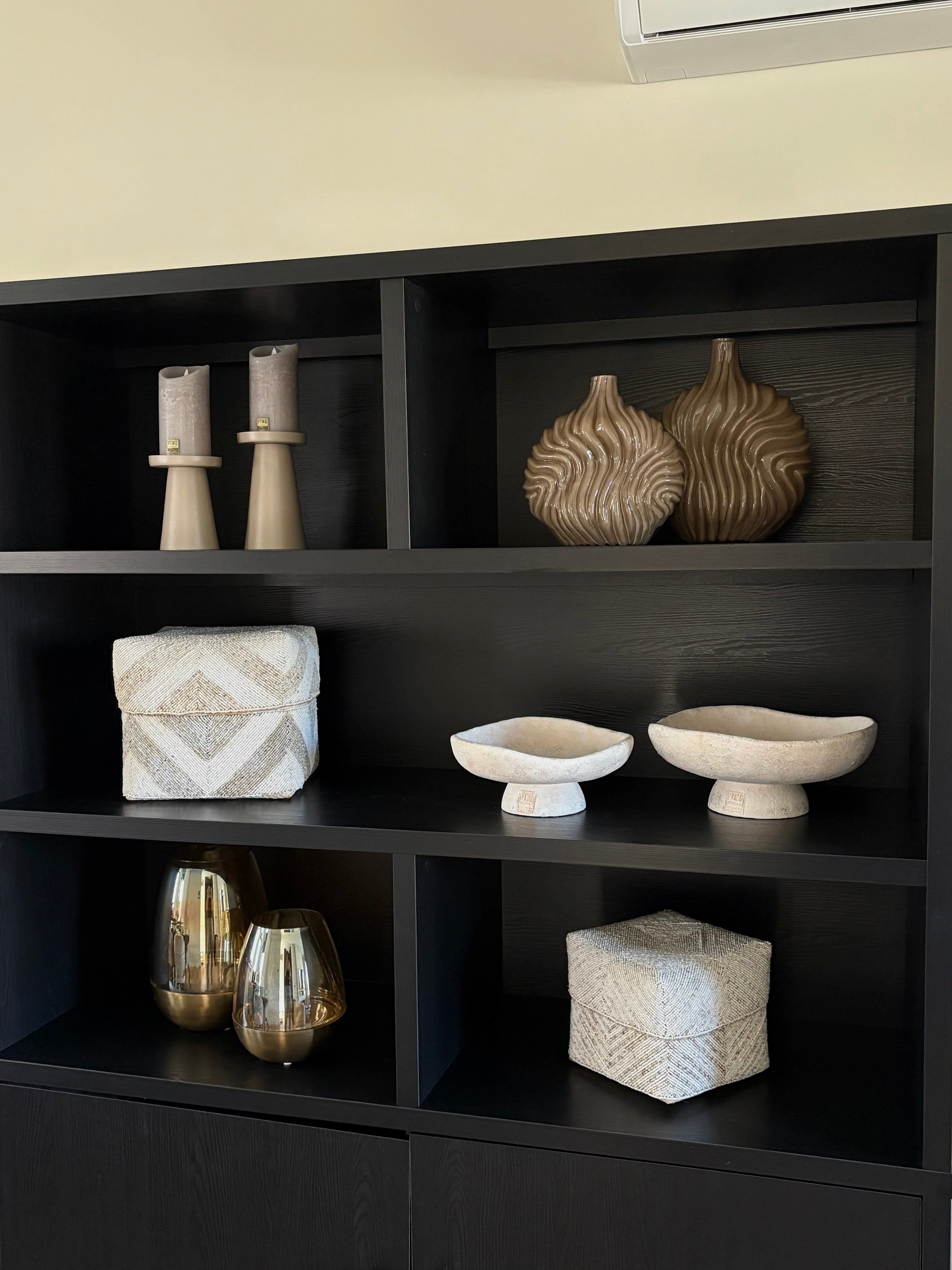 Aardewerk schalen cement | Creme | Japandi