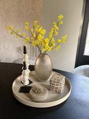 Herfst tak Oker| Zijdenbloemen