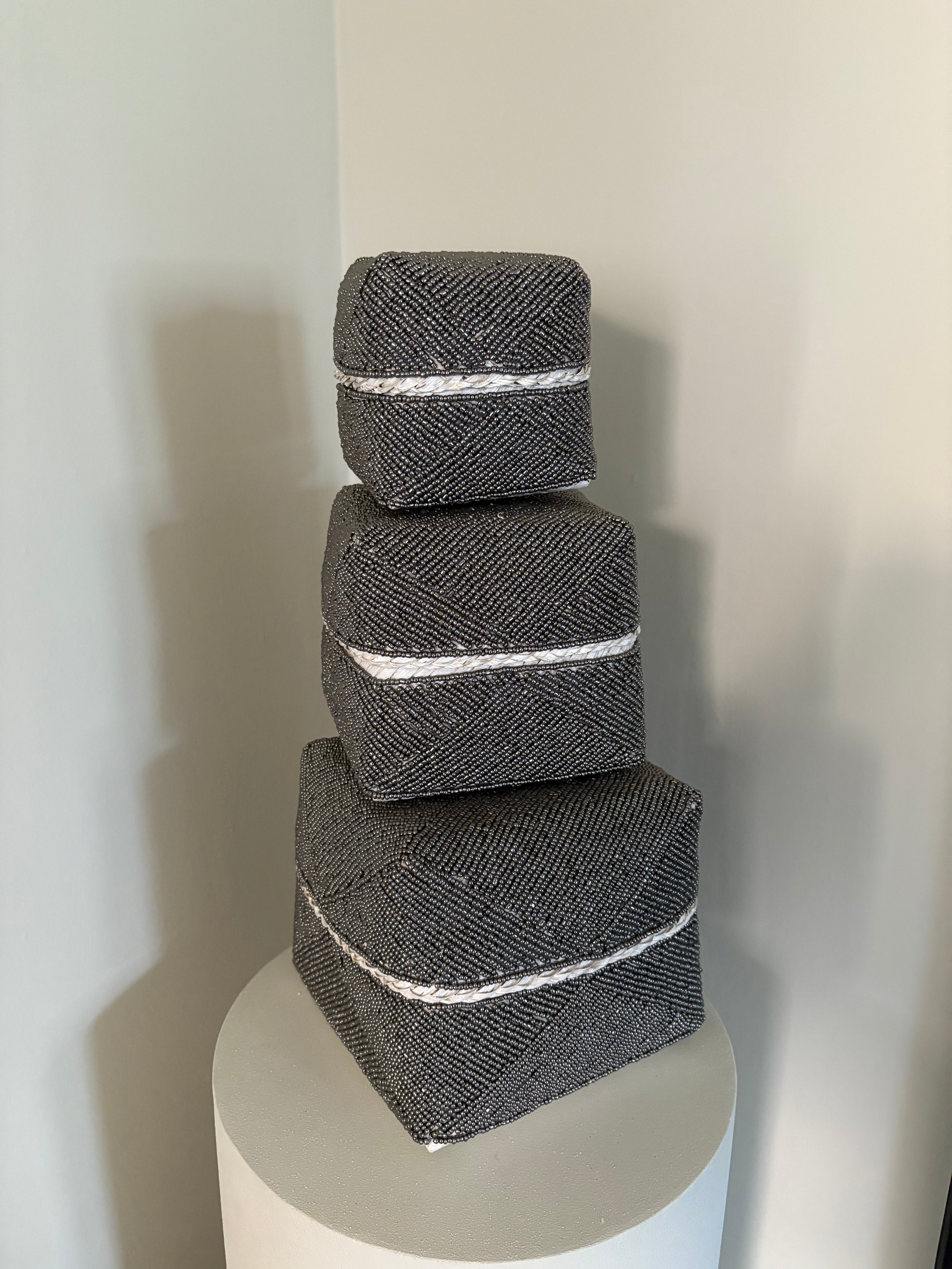 Set van drie | Offermanden zilver | Handgemaakt