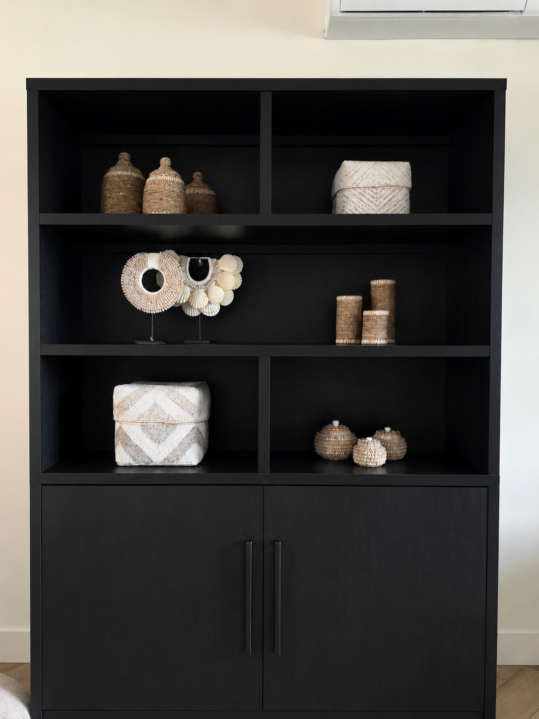 Kralenpotjes beige | Japandi | Vakkenkast decoratie | Boho | Handgemaakt