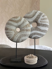 Zebra donut op standaard | Handgemaakt | Japandi