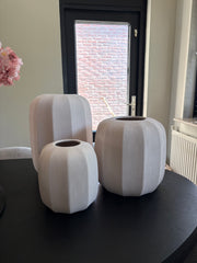 Sidney beige | Luxe vaas | Japandi