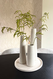 Cone vaas creme | Japandi vaas | Smalle hoge vazen