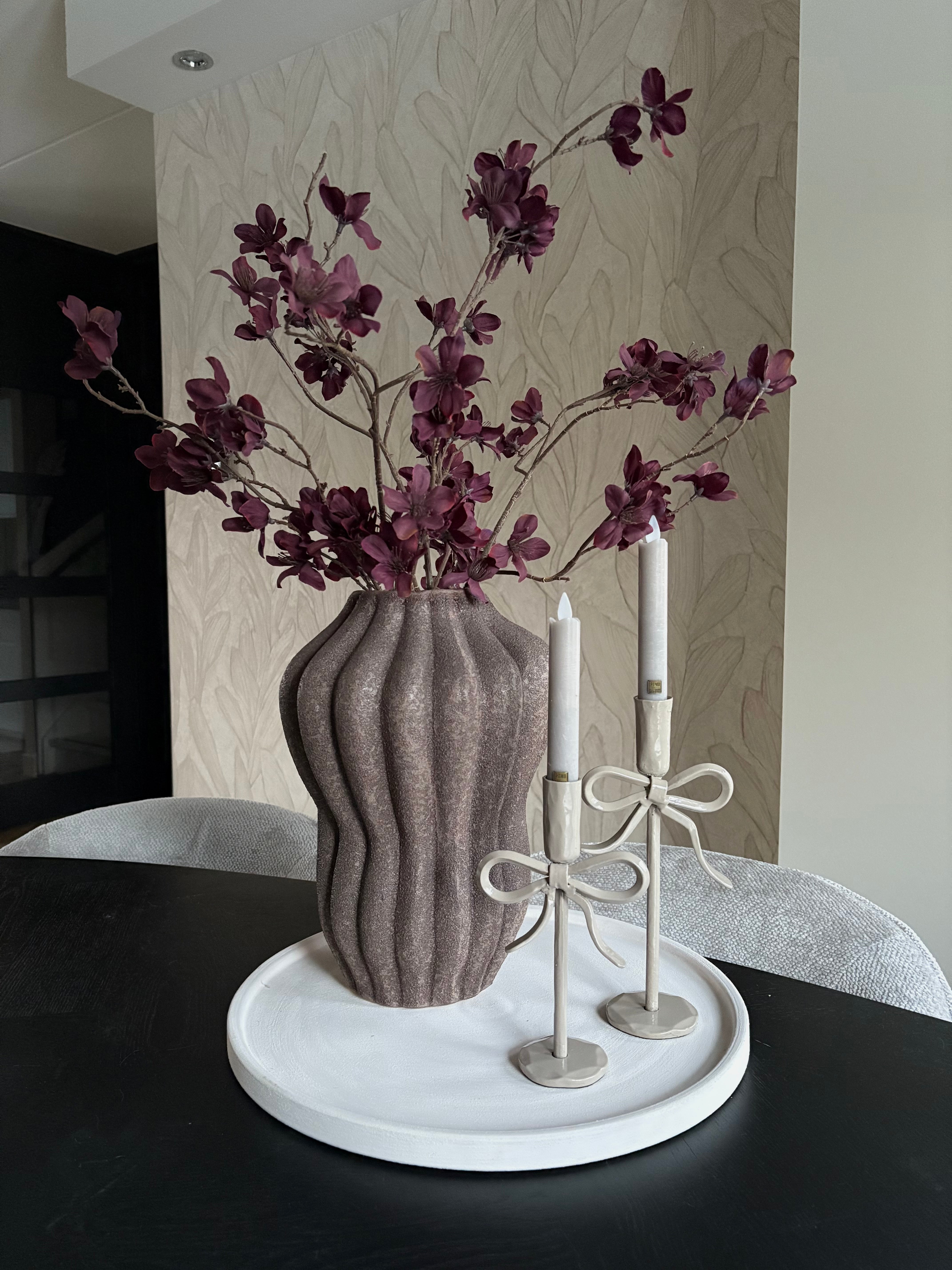 Aardewerk vaas | Bruin | Japandi