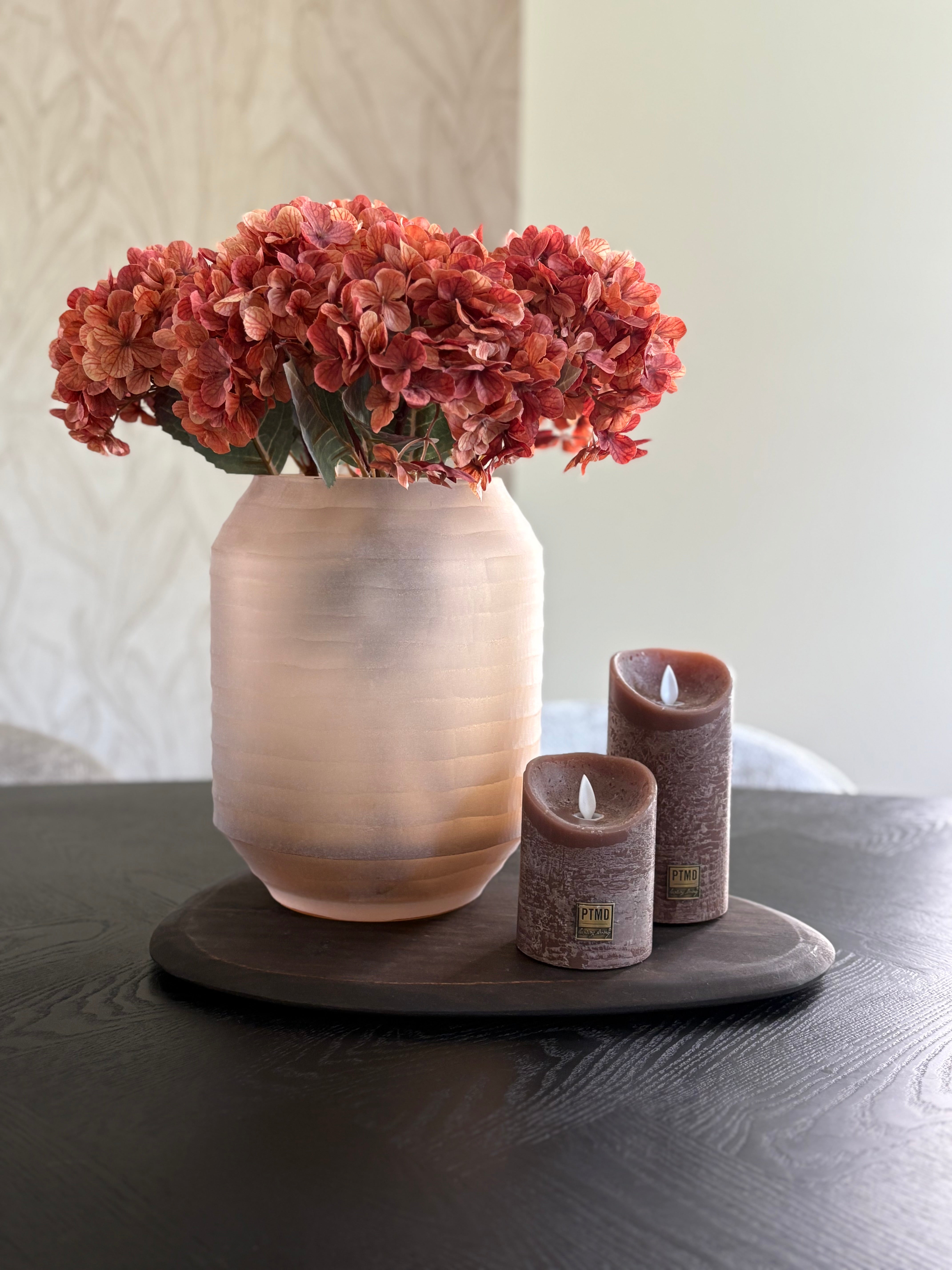 Zijden hortensia orange