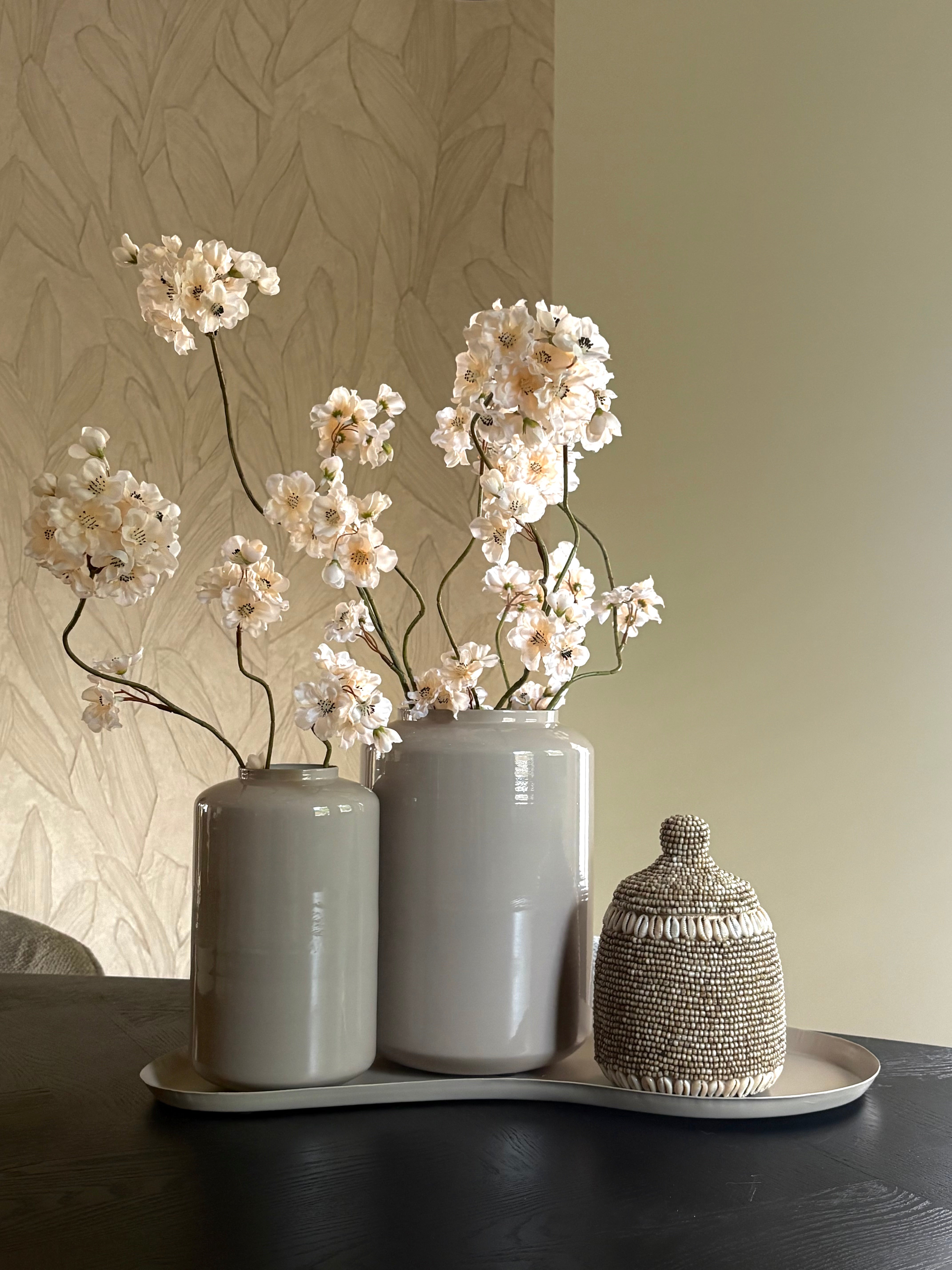 Vazen sand | Glossy | Japandi