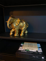 Landfelddekoration Elefant Gold