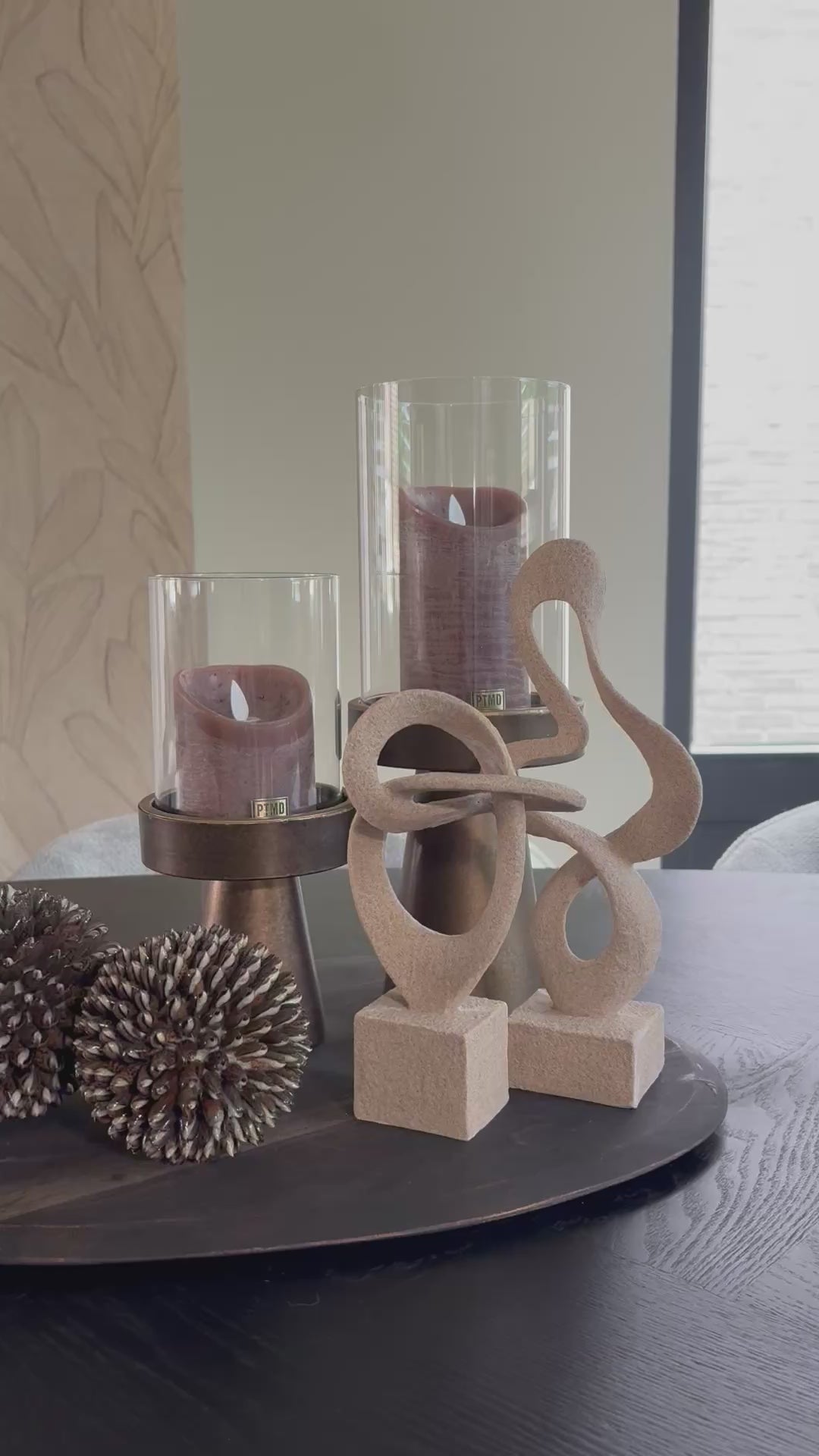 Video laden: Set van twee beelden | Taupe