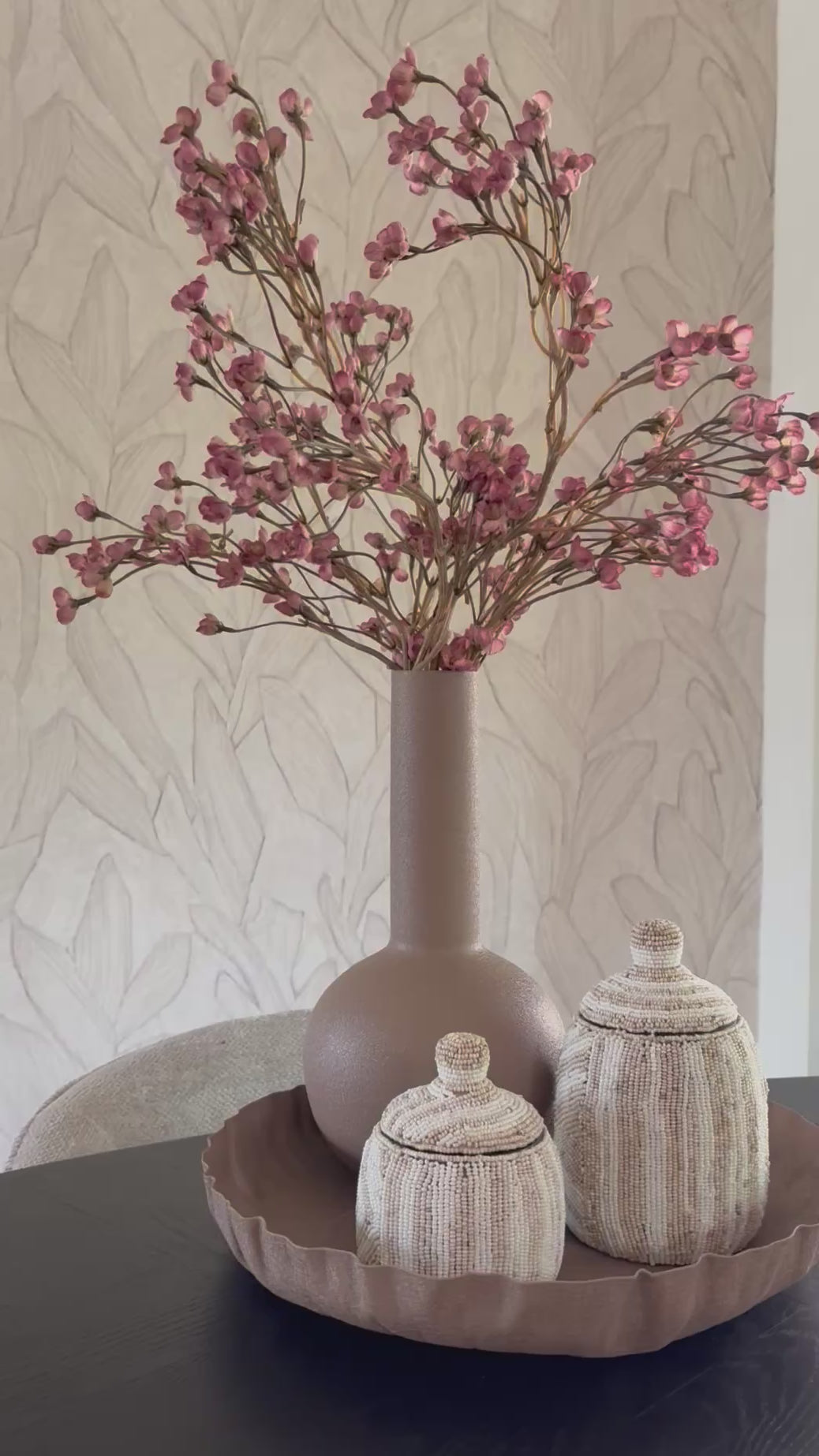 Load video: Zijden forsythia | oud roze