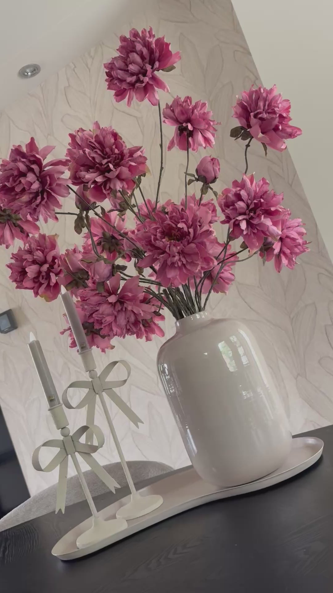 Load video: Zijden Paeonia roze | 116cm