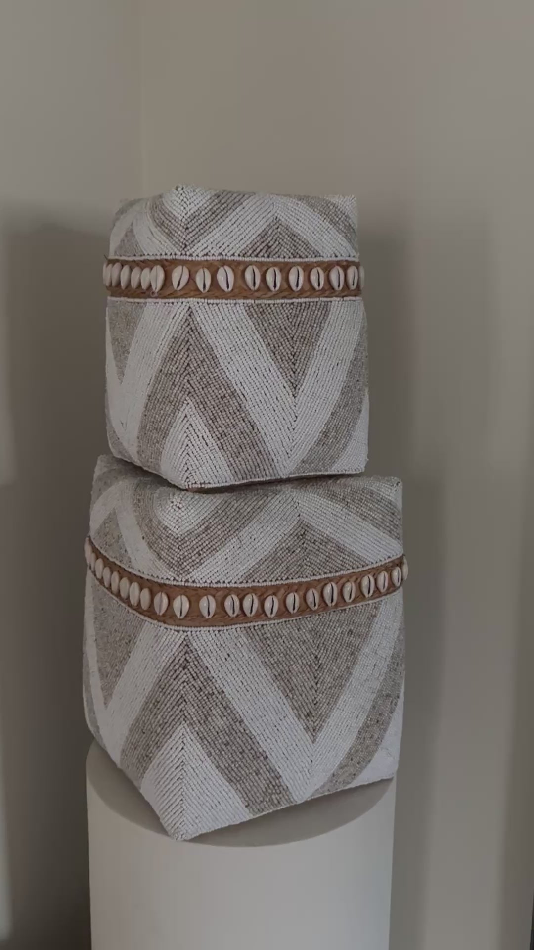 Video laden: Offermanden XXL | Offermand groot | Offermanden beige creme | Japandi | Handgemaakt